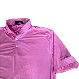 Polo Golf Ralph Lauren RLX Shirt Large Mens Polo Red Grande Dunes Members Club‎